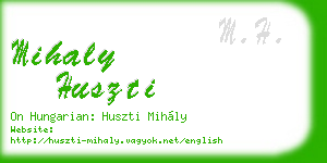 mihaly huszti business card