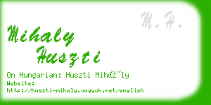 mihaly huszti business card